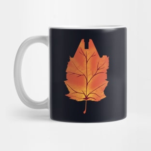 Millennium Fall Icon Sci-fi Inspired Maple Leaf Spaceship Mug